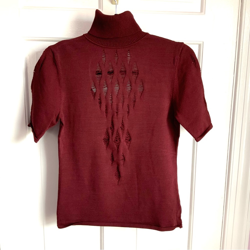 Ebene Short Sleeve Turtleneck Sweater